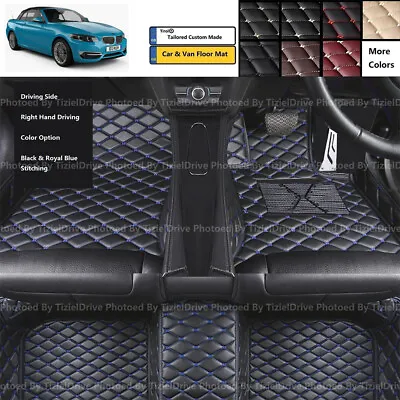 Tailored Custom PU Leather Car Mat Set For BMW 2 Series F44 F23 F22/F87 G42 FS • £72.99