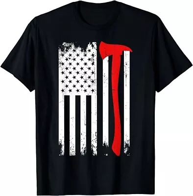 Firefighter Patriotic Fireman Firefighting Rescuer Volunteer T-Shirt • $16.99