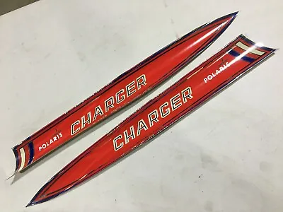 NOS Polaris 70 Charger Hood Decal Stripes Vintage Snowmobile 7071085 7071086 Lot • $85