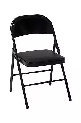 Deluxe Vinyl Padded Seat And Metal Back Folding Chair • $23.98