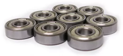 Set Of 8 Skateboard BEST VALUE Bearing Silvr ABEC RATED • $5.50