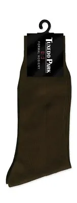 Brown Thin Dress Socks Suit Tuxedo Dress Sock Shoe Size 7-13 • $7.25