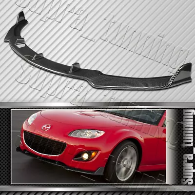 GV-Style For 2009-2013 Mazda Miata MX-5 Carbon Look Front Bumper Spoiler Lip Kit • $76.99