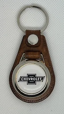 High Quality 100% Leather RETRO KEYCHAIN FOR A CHEVY • $31.54
