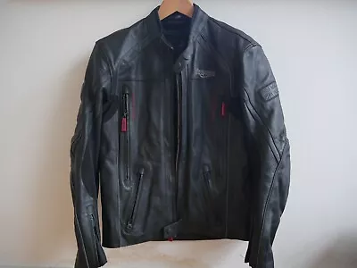 Mens Triumph Leather Motorcycle Jacket Medium **pristine Condition** • $62.23