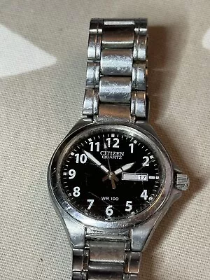 Vintage Citizen WR-100 Watch New Battery Fitted - Crystal Is Scratched • $10