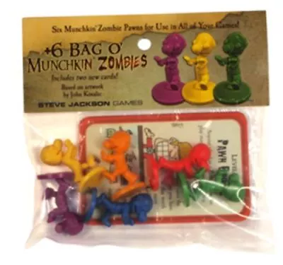 +6 Bag O' Munchkin Zombies [Steve Jackson 6 Munchkin Zombie Figures] NEW • $29.84