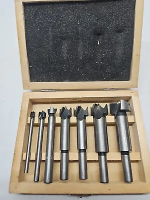 Forstner Drill Bit Set With Brad Point Saw Tooth Design 7 Pieces • $16