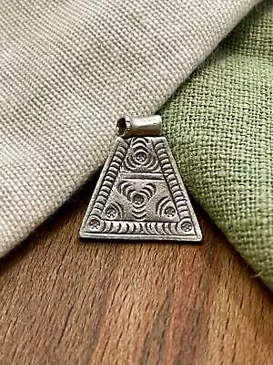 Nice Mexican Handmade Charm Pendent For String Solid 925 Sterling Silver Jewelry • £29