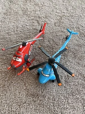 £9.99 • Buy Disney Cars Planes Kathy Copter & Rotor Turbosky Dinoco Helicopter Diecast 1:55