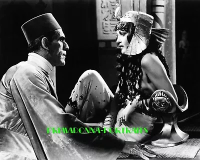 BORIS KARLOFF & ZITA JOHANN 8x10 Lab Photo '31  THE MUMMY  Horror Movie Still #1 • $14.99