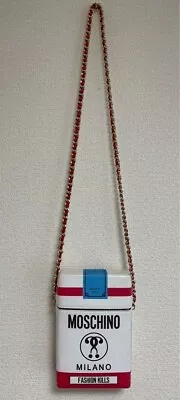 Moschino Milano Small Cross Body Cigarette Shoulder Bag With Gold Chain Rare • $425