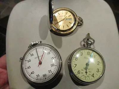 3 Vintage Stop Watches Pocket Watches • $14.99