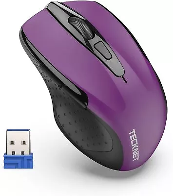 TECKNET PRO Wireless Mouse 2.4G USB Cordless Mice Optical PC Computer Laptop M • £17.98