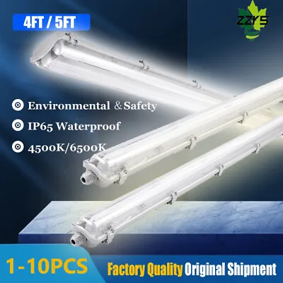 5FT IP65 LED Strip Lights Batten Tube Light Office Shop Garage Ceiling Lamp UK • £46.54