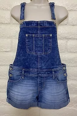 $13 • Buy NO BO Relaxed Fit Suspender Coverall Bib Blue Jean Shorts Womens/Jrs Medium 7/9