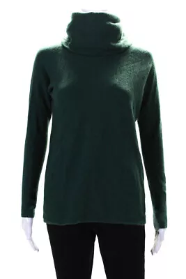 Vince Womens Long Sleeve Turtleneck Cashmere Sweater Green Size Extra Small • $52.45