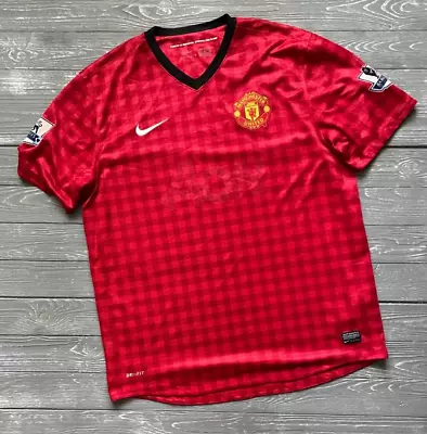 Manchester United 2012/2013 Home Football Shirt Soccer Jersey Nike 479278-623 Xl • $35