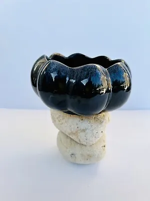 MidCentury Anna Van Briggle Pottery Colorado Springs Blue Drip Gloss Art Vase • $47.99