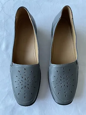 SHOES By HOTTER In PEWTER LEATHER.  Size 7.  Style - HAVNA.  Worn Once. • £7.50