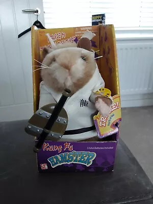 Vintage Gemmy Singing & Dancing Kung Fu Hamster Working In Original Box • £37.95