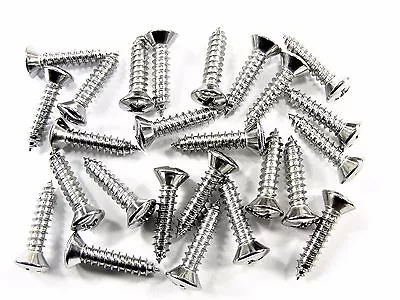 GM Chrome Interior Trim Screws- #8 X 3/4  Long- #8 Oval Head- 25 Screws- #291 • $10.95