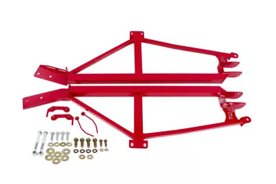 BMR For 93-02 F-Body Non-Convertible Bolt-On 4-Point Subframe Connectors- Red • $609.95