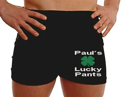 Personalised Boxers Shorts Lucky Pants Customise Husband Gifts Hubby Birthday • £10.88