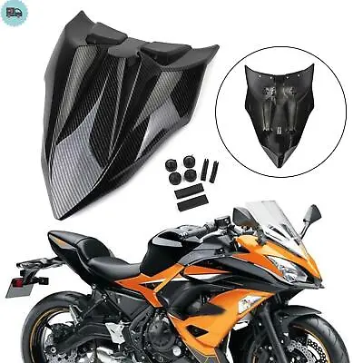 Carbon ABS Passenger Rear Seat Cover Cowl For Kawasaki Z650 Ninja 650 17-21 UK • £47.89