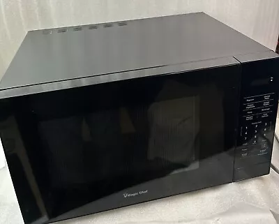 Magic Chef  HMM1110B 1.1 Cu. Ft. Countertop Microwave In Black With Gray Cavity • $89