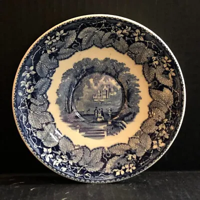 Vintage Mason's Vista Blue Transferware China 7 1/8  Large Saucer England • $16