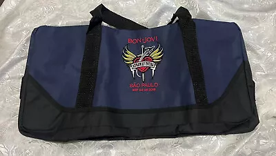 Jon Bon Jovi Runaway Tours Bag Zipper NEW Carry Travel Sao Paulo 2019 Brazil • $95