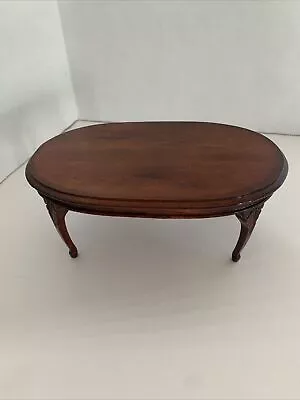 Vintage Concord Miniatures Dollhouse 1 -1’ Scale Oval Dining Room Table # 1134 • $19.99