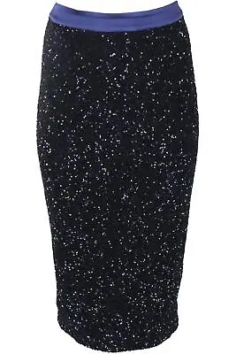 Manish Arora Sequined Crepe Midi Skirt Fr 36 Uk 8 • $128.85