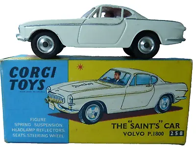 Boxed Corgi 258 The Saint's Car Volvo P1800 Vg Condition • £175