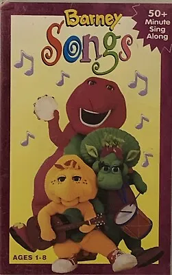 Barney Songs VHS 50 Minute Sing A Long Age 1-8 1995 Childrens Entertainment • $9.95