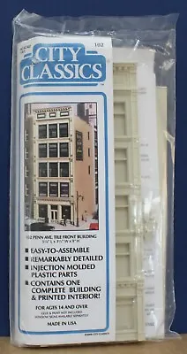 City Classics #102 HO 102 Penn Ave 5 Story Tile Front Building Kit New USA Made • $23.99