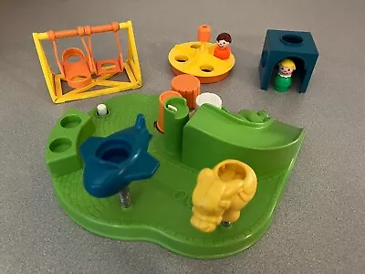 Vintage FISHER PRICE LITTLE PEOPLE PLAYGROUND #2525Complete With Cube1980s  • $20