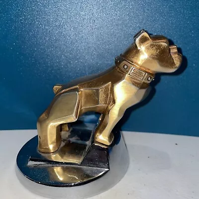 Bulldog Mack Truck Gold Tone Advertising Vintage Hood Emblem 1387477 • $250