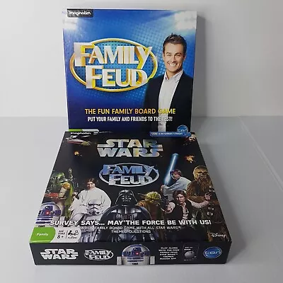 Family Feud Family Board Game Original 2014 & Star Wars Disney 2017 Imagination • $63.95