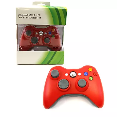 Wireless RED Controller Pad For Xbox 360 New Hexir Analog Gamepad • $23.30