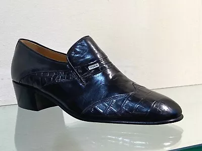 New *Reduced* Men's Donelli Classic Cuban Heel All Leather Shoes By Paco Milan • £43