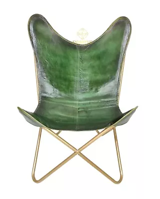 $250.23 • Buy Arm Chair - Genuine Leather Chair-Handmade Living Room Decor Chair PL2-59