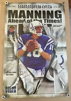 $9.99 • Buy NFL Indianapolis Colts Peyton Manning  Ahead Of The Times  Poster (2001) 