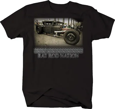 $19.90 • Buy Rat Rod Nation V8 Coupe Ford Coupe Bucket Model Racing T Shirt