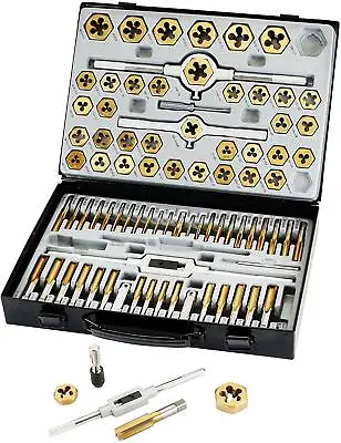 VCT 86pc Tap And Die Combination Set Tungsten Steel Titanium SAE AND METRIC Tool • $149.95