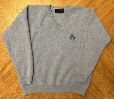 Peter Scott Carnoustie Size Medium Pure New Wool Blue Golf Links Sweater • $24.99