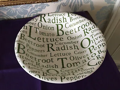 La Primula Italy Large Salad Bowl With Various Words Written On It E.g. Lettuce • £5.50