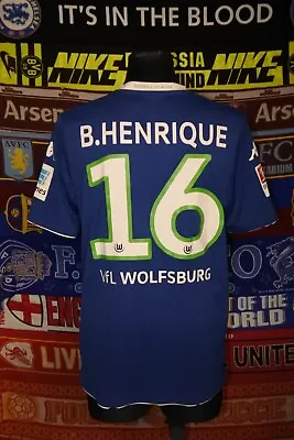 £101.99 • Buy 4/5 VfL Wolfsburg Adults L 2014 #16 Henrique Football Shirt Jersey Trikot Soccer