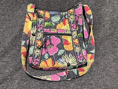 Vera Bradley Jazzy Blooms Purse Bag Tote Hipster Crossbody Quilted • $15